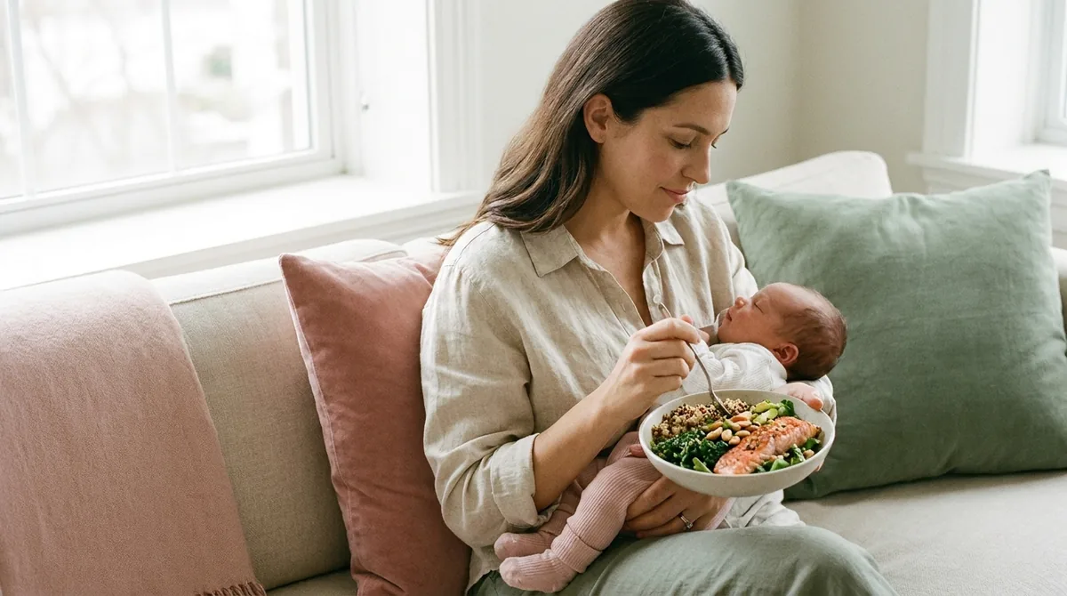 Foto sobre alimentação no pós-parto