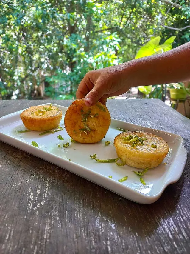 Bolinho de laranja para bebês