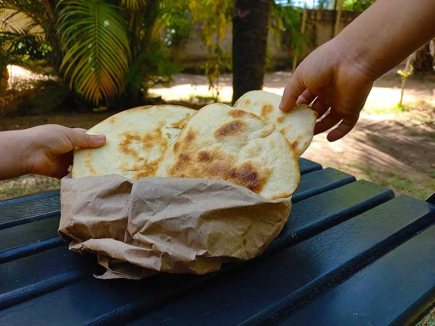 Pãozinho de frigideira para bebês
