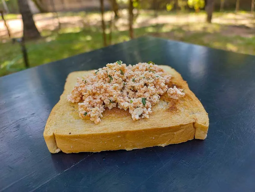 Pastinha de tofu para bebês