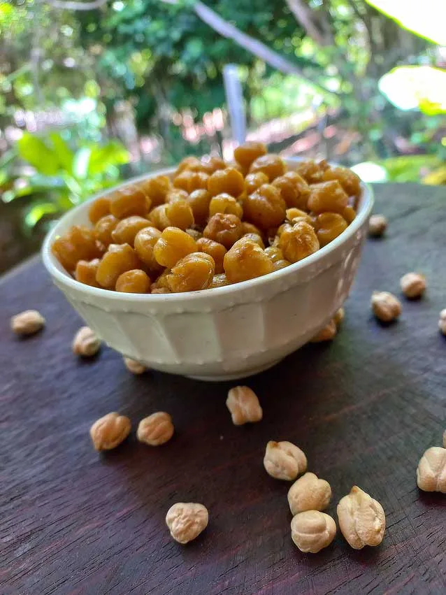 Snack de grão de bico para bebês