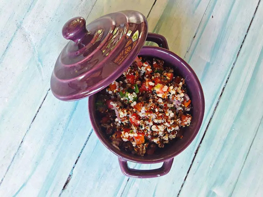Tabule de quinoa para bebês