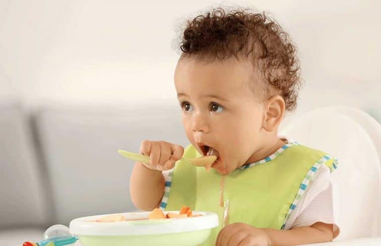 Bebê comeu suficiente