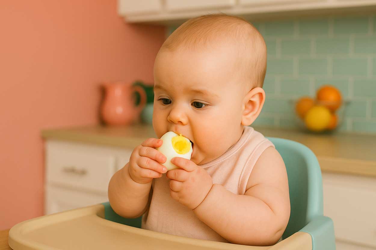 Bebê de 7 meses já pode comer ovo? Tudo o que você precisa saber Ovo para bebê de 7 meses: formas seguras de oferecer (amassado, mexido e omelete)
