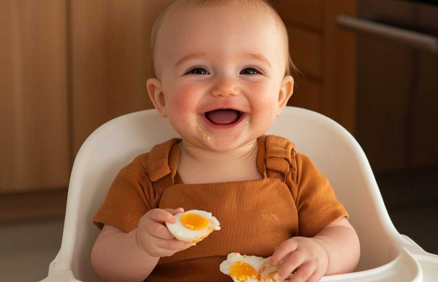 Bebê de 7 meses já pode comer ovo? Tudo o que você precisa saber Bebê de 7 meses já pode comer ovo