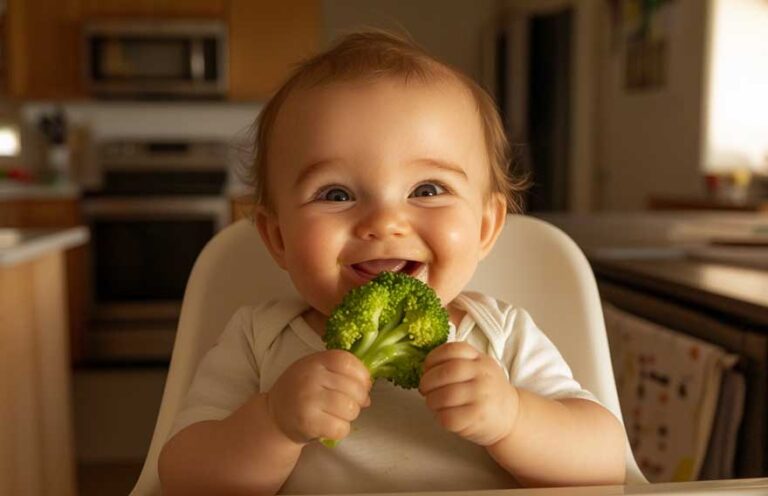 O que o bebê de 7 meses pode comer