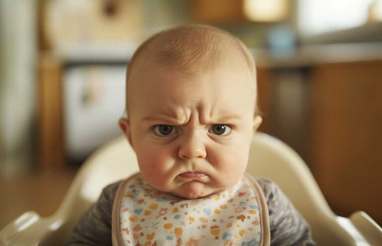 Bebê de 1 ano não come
