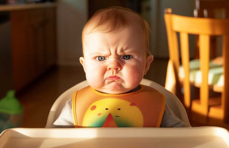 Bebê de 11 meses não come