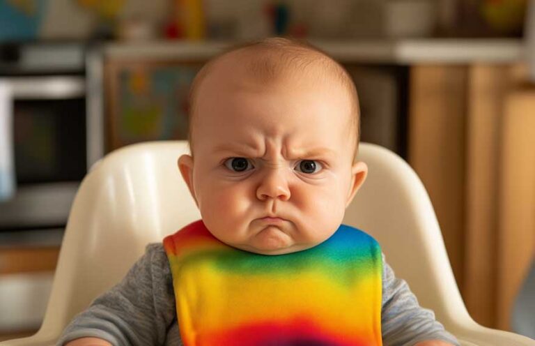 Bebê de 6 meses não come