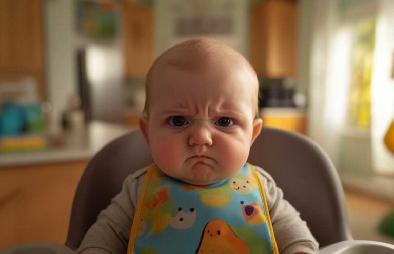 Bebê de 8 meses não come