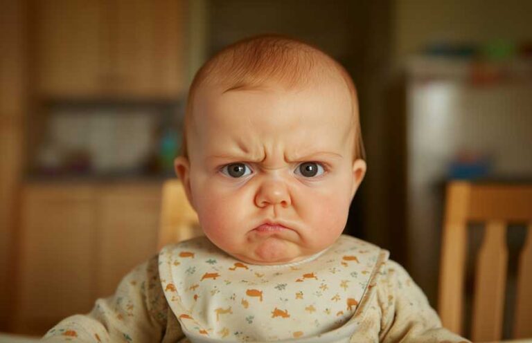 Bebê de 9 meses não come