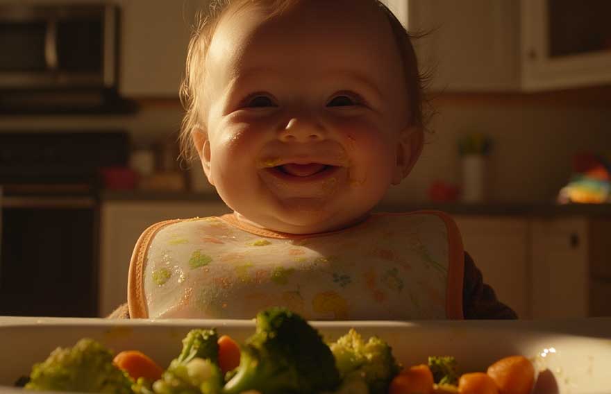 Legumes para bebê de 9 meses: como ampliar o cardápio com segurança e variedade Bebê 9 meses