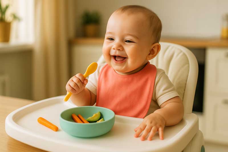 Como respeitar os sinais de fome e saciedade do bebê na introdução alimentar Saciedade do bebê
