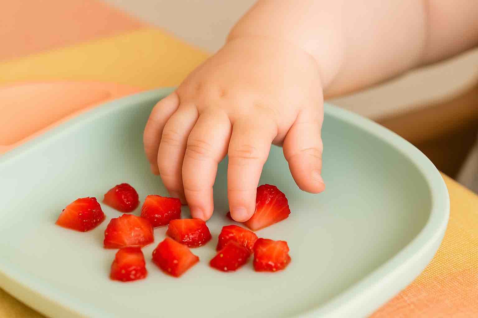 Posso oferecer morango para o bebê? Morango para bebê